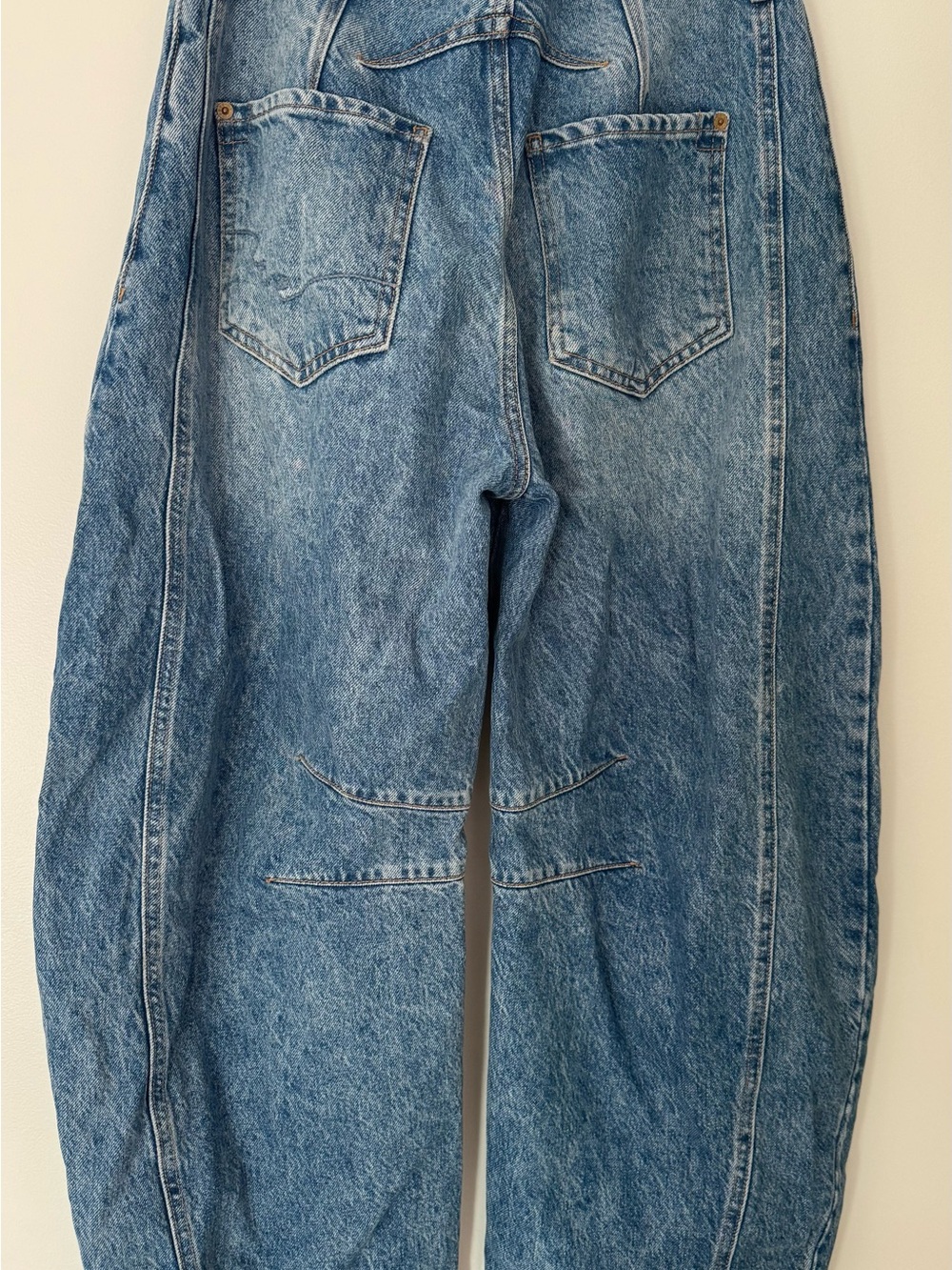 Free People Washed Light Blue Boyfriend Jeans - Picture 5 of 7